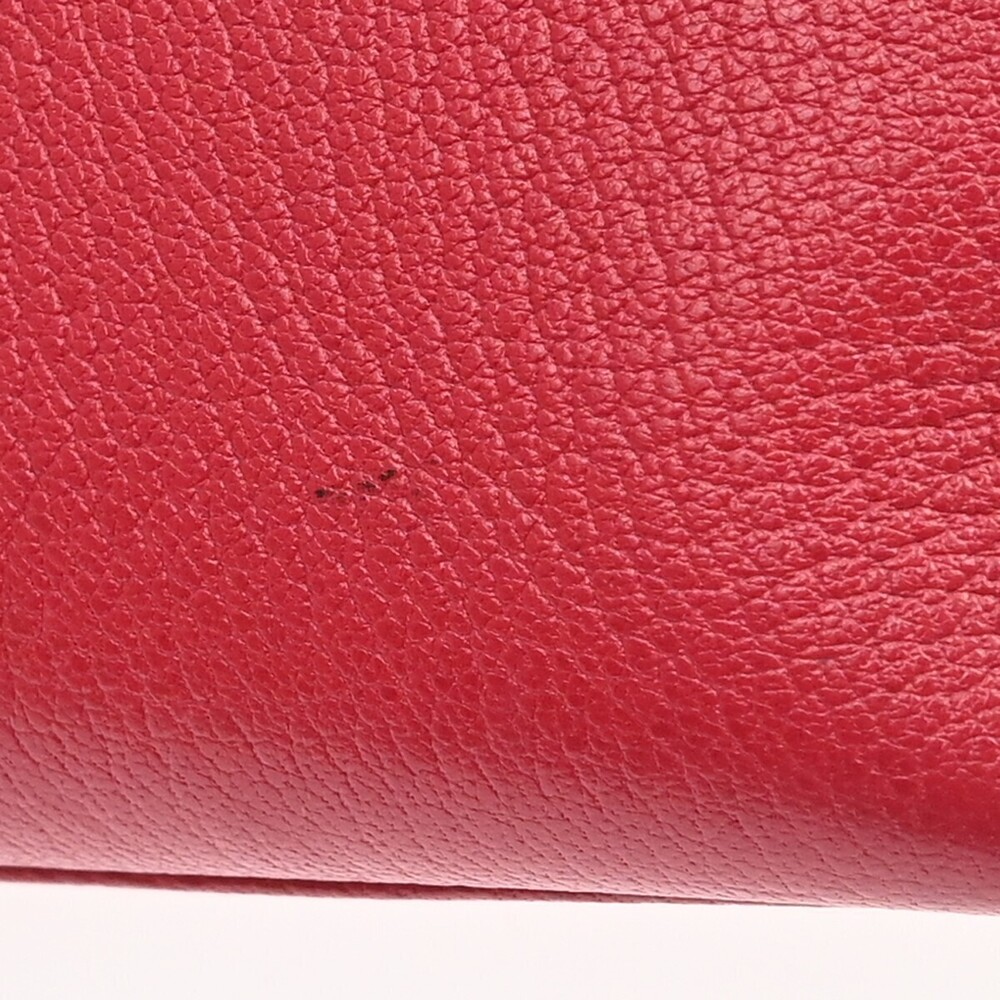 Hermes Kelly Red Chevre de Coromandel with Palladium Hardware 25 - Picture 5 of 14